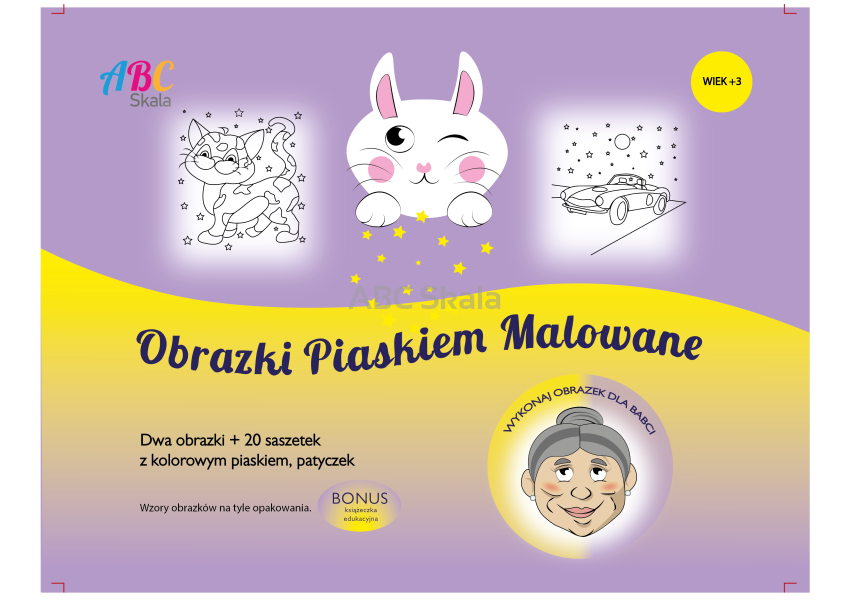 Piaskowe obrazki dla Babci