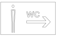 Piktogram WC chłopiec S