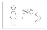 Piktogram WC mężczyzna