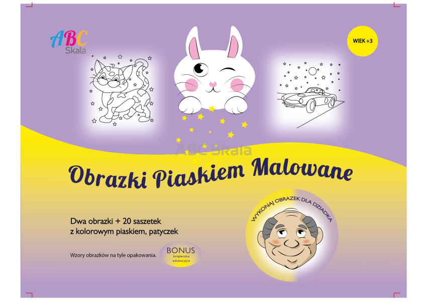 Piaskowe obrazki dla Dziadka